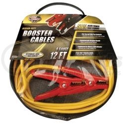 08467 by COLEMAN CABLE PRODUCTS - Medium Duty Battery Booster Cables, 12 Foot, 8 Gauge, with 400 Amp Clamps