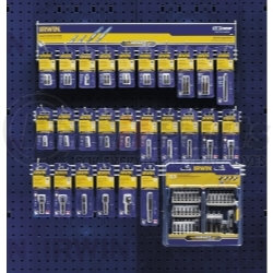 1840395 by HANSON - Impact 1" & 2" Fastener Drive Bit 26-Piece Merchandiser
