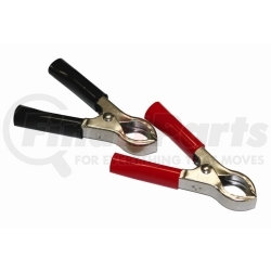 254F by THE BEST CONNECTION - 50 Amp Clamps w/ Vinyl Handles Red/Black 1 Set