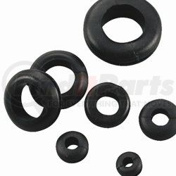 4450H by THE BEST CONNECTION - 1/4" thru 3/8" Black Vinyl Grommets Assort 13 Pcs