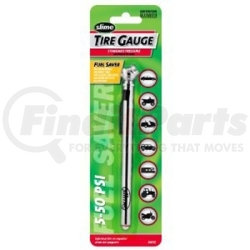 22012 by SLIME TIRE SEALER - Pencil Tire Gauge, 5 to 50 PSI, Carded