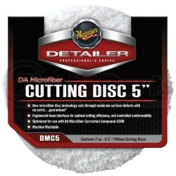 DMC5 by MEGUIAR'S - 5" DA Microfiber Cutting Disc, 2 Pack