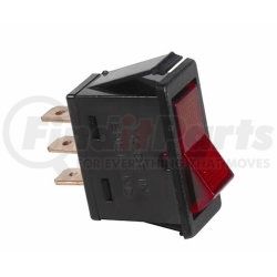 2602J by THE BEST CONNECTION - Red Illuminated Rocker 20A 12V S.P.S.T. 1 Pc