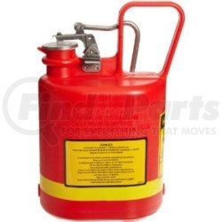 14160 by JUSTRITE - Gas Can, Safety, 1 Gallon, Plastic