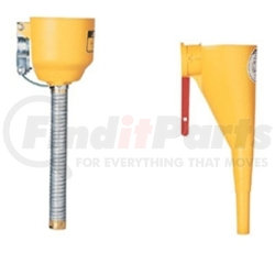 11089 by JUSTRITE - Bolt-On Funnel Attachment, with Galvanized 14" Hose, for Type 1 Metal Safety Cans