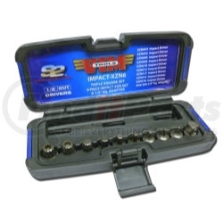 IMPACT-XZN6 by VIM TOOLS - 10 Pc. 3/8" Sq. Drive XZN Triple Square Impact Driver Set