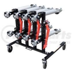 7709 by SUNEX TOOLS - Wheel Dolly Rack - Steel, 4 Caster Wheels, 300 lb. Capacity