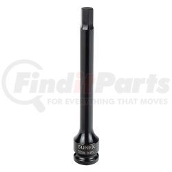 26495L by SUNEX TOOLS - 1/2" Dr. 10mm Hex Impact Socket 6in.