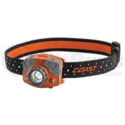 20620 by COAST - FL75R Rechargeable Pure Beam Focusing Headlamp, Orange