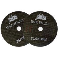 12712 by SHARK INDUSTRIES LTD. - Cut-off Wheel - Aluminum Oxide - 4" x 1/16" x 3/8" 54 Grit - 10 pack