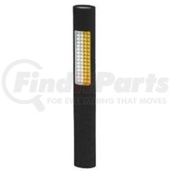 NSP-1174 by BAYCO PRODUCTS - LED Flashlight/Flood with Amber Safety Light Feature, Slim Design, Black Body, With 4 AA Batteries
