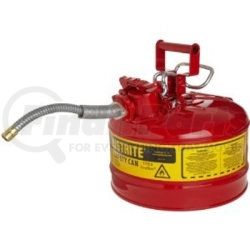 7225120 by JUSTRITE - Justrite&#174; Type II Safety Can - 2-1/2 Gallon with 5/8" Hose, 7225120
