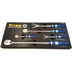 12175 by TITAN - 5 Piece 90 Tooth Ratchet Set