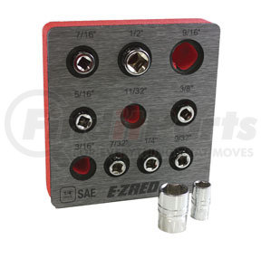 SHS14 by E-Z RED - 1/4” SAE Magnetic Socket Holder