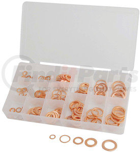 342 by ATD TOOLS - Copper Washer Metric Assortment, 125 Pc