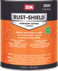 28091 by SEM PRODUCTS - RUST-SHIELD -2.8 Flat Black