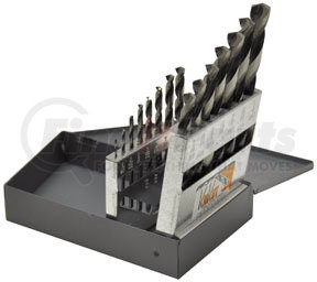 15KK5 by KNKUT - Fractional Jobber Length Drill Bit Set, 1/16-1/2" by 32nds, 15pc