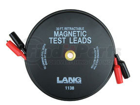 1138 by LANG - Magnetic Retractable Test Leads, 2 Leads x 30'