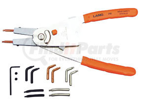 75 by LANG - Retaining Ring Pliers  with ­Automatic Ratchet  Lock and Tip Kit