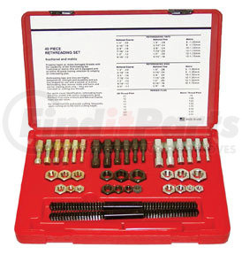 972 by LANG - 40 pc. SAE & Metric Thread Restorer Kit