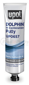 UP0657 by U-POL PRODUCTS - Dolphin 1k Combination Putty, Ultra Smooth Acrylic Putty, Olive Green, 7 oz