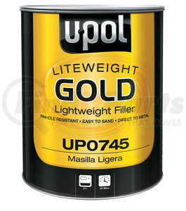 UP0745 by U-POL PRODUCTS - Liteweight Gold Premium Grade Lightweight Body Filler, Gold, 6 lbs.