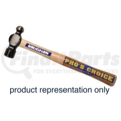 TC016 by VAUGHAN - 13-3/4" 16 oz Commercial Ball Peen Hammer with Wood Handle