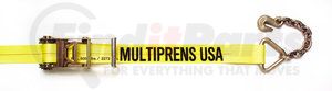 5333-27 by MULTIPRENS - 3” x 27' Ratchet Strap using #5300 Heavy Duty Ratchet and #317 18" Chain Anchor