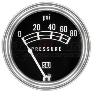 82208 by STEWART WARNER - Oil Pressure Gauge - Standard Series, Mechanical, 2-1/32" Diameter