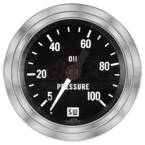 82323 by STEWART WARNER - Oil Pressure Gauge - Mechanical, 2-1/16"