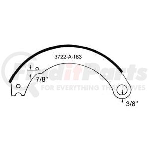 GG4549TR by HALDEX - Drum Brake Shoe - 4" Width, FMSI Number 4549, Includes Hardware Kit CQ67390