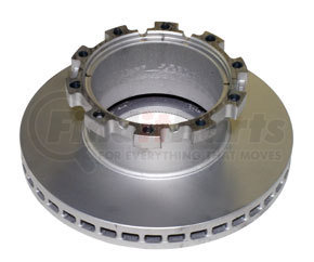 R6206M by HALDEX - Disc Brake Rotor - Cast-In Tone Ring, 10 Mounting Bolt Holes, U Rotor Type