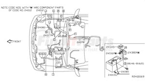 24012-7S206 by NISSAN - Non-Returnable, HARNESS ASSY-ENGINE ROOM - New, Genuine, First Quality, OEM (Non-returnable)