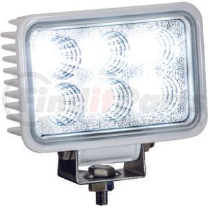 1493218 by BUYERS PRODUCTS - 4in. By 6in. Rectangular LED Clear Spot Light with White Housing