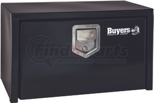 1703103 by BUYERS PRODUCTS - 14 x 16 x 30in. Black Steel Underbody Truck Box with Paddle Latch