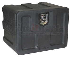 1717100 by BUYERS PRODUCTS - Truck Tool Box - Black, Poly, Underbody, 18 x 18 x 24 in.