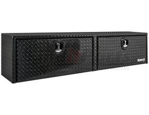 1721551 by BUYERS PRODUCTS - 16 x 13 x 72in. Black Diamond Tread Aluminum Topsider Truck Box