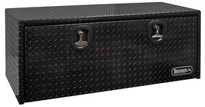 1725120 by BUYERS PRODUCTS - 18 x 24 x 48in. Black Diamond Tread Aluminum Underbody Truck Box