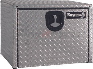 1735133 by BUYERS PRODUCTS - 24 x 24 x 30in. Diamond Tread Aluminum Underbody Truck Box with 3-Pt. Latch