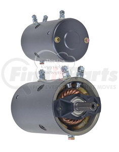 430-20066 by J&N - 12V Reversible Winch Motor, 3.58 kW/4.8 HP, 4.5" OD, 20 Straight Splines