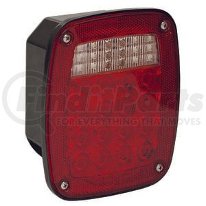 5626738 by BUYERS PRODUCTS - Driver Side 5.75in. Red Stop/Turn/Tail Light with License Plate Light