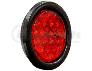 5624118 by BUYERS PRODUCTS - 4 Inch Red Round Stop/Turn/Tail Light Kit with 18 LEDs (PL-3 Connection, Includes Grommet and Plug)