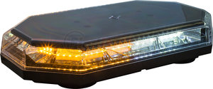 8891062 by BUYERS PRODUCTS - 15in. Octagonal LED Mini Light Bar - Amber/Clear