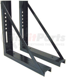 1701005b by BUYERS PRODUCTS - 18x18 Inch Bolted Black Structural Steel Mounting Brackets