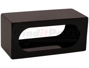 lb384 by BUYERS PRODUCTS - Single Oval Both Front and Back Light Box Black Powder Coated Steel