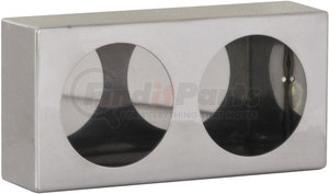lb6123sst by BUYERS PRODUCTS - Dual Round Light Box Stainless Steel
