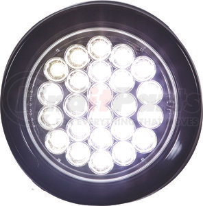 SL40CR by BUYERS PRODUCTS - Strobe Light, 4in Round, Clear, (24) LED