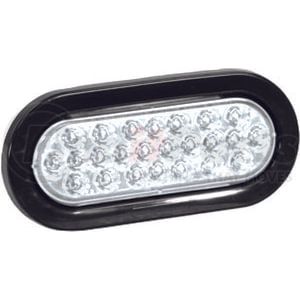 sl65co by BUYERS PRODUCTS - Warning Light - 6 Inch, Clear, Oval Recessed Strobe, with 24 LED