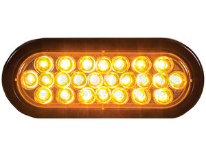 sl65ao by BUYERS PRODUCTS - Strobe Light - 6 inches Amber, Oval, Recessed, with 24 LEDS