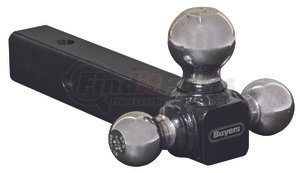 1802205 by BUYERS PRODUCTS - Tri-Ball Hitch Solid Shank with Chrome Balls